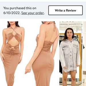 HOUSE OF CB Kasia Cutout Midi Dress